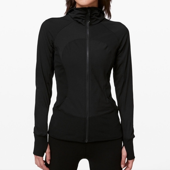 Lululemon In Flux Reversible Black zip Hoodie Size 8 - Picture 3 of 14